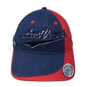Las Vegas Strapback Baseball Cap Multicolor One Size Adjustable Embroidered